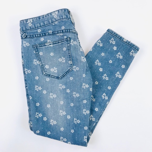 Free People Denim - Free People floral print skinny jeans